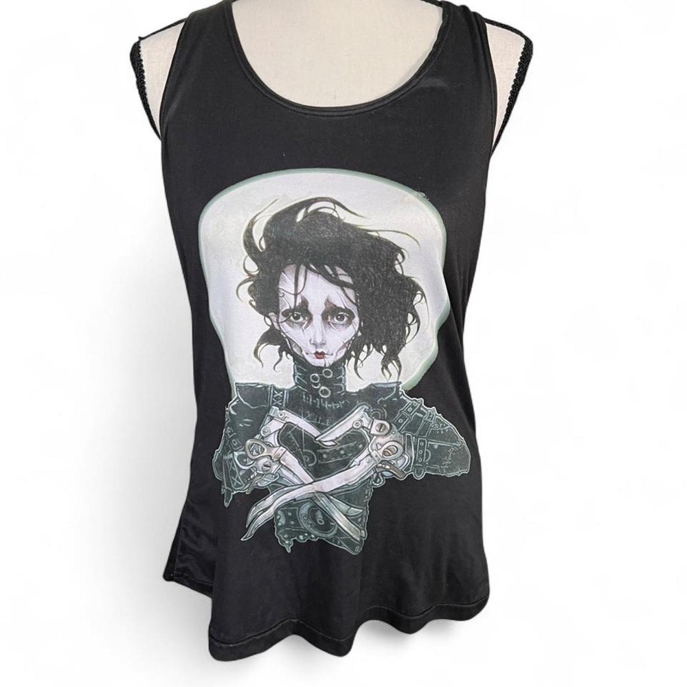 Edward Scissorhands Tank Goth Halloween Women's Small Witchy Emo